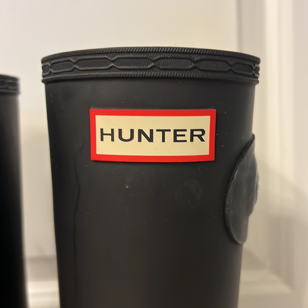 Hunter brand tall boots
